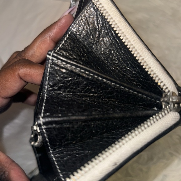 Balenciaga Fall 2016 blue stripes wallet pre-owned used - Picture 8 of 13